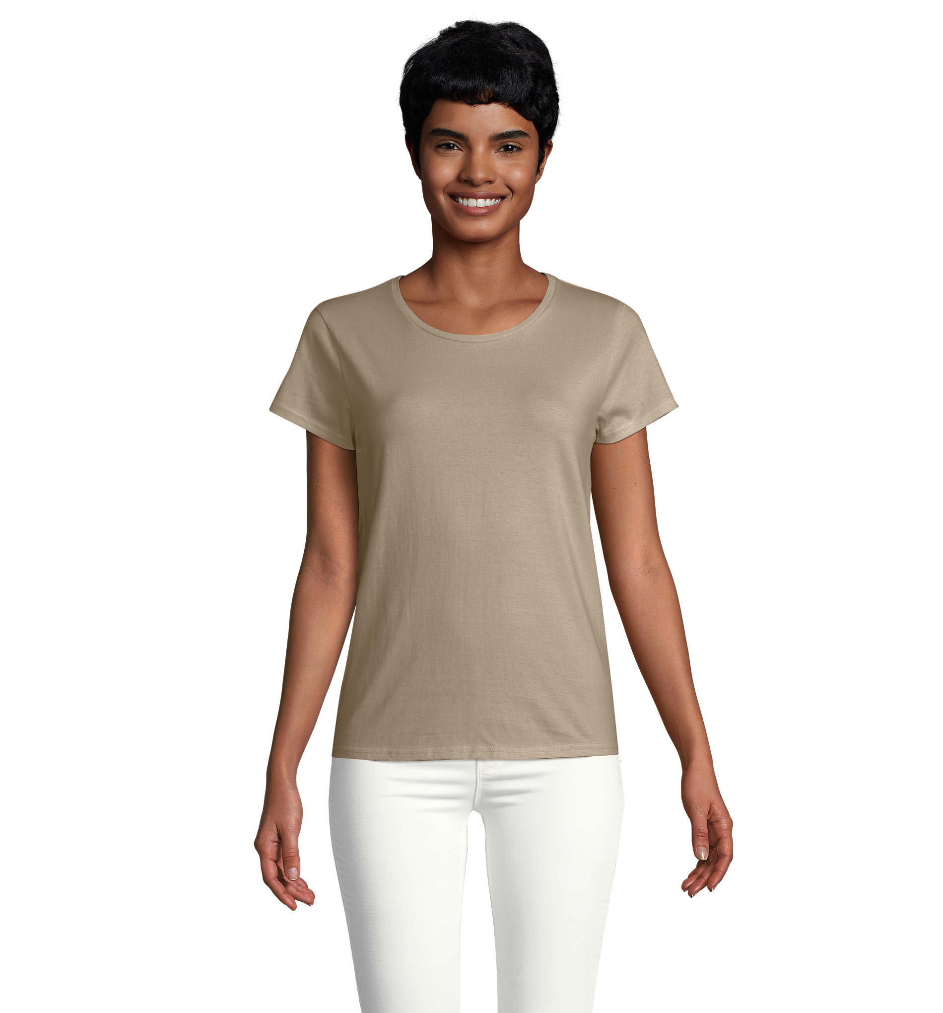 T-shirt publicitaire coton bio 150g femme Crusader Kaki 1